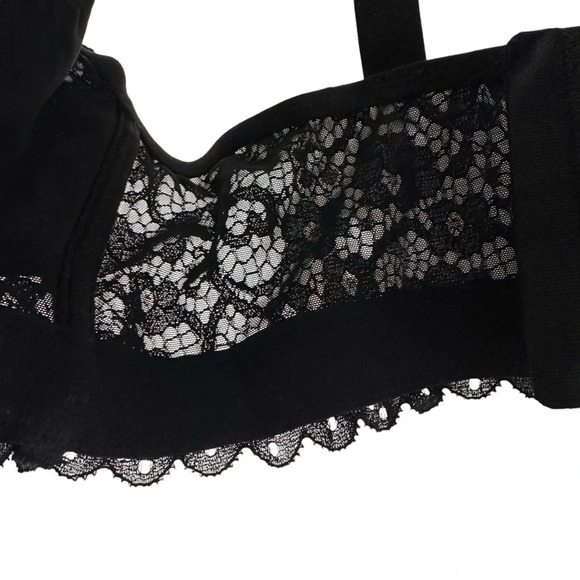 Parfait Women’s Wire-Free 40G Black Lace Bralette - Picture 3 of 10